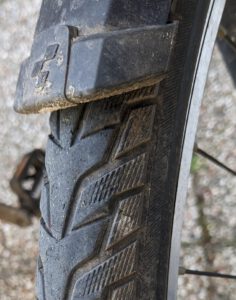 originele voorband Schwalbe na 30.000 km